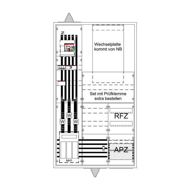 Striebel 2CPX056180R9999 Mess- und Wandler Komplettschr WG39EF4