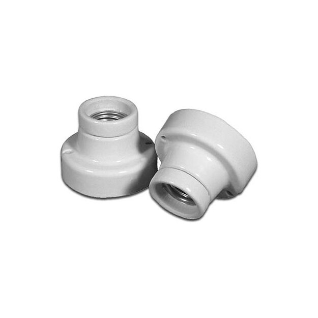 Houben 990010 Edisonfassung 3-teilig Porzellan Deckenfassung E27