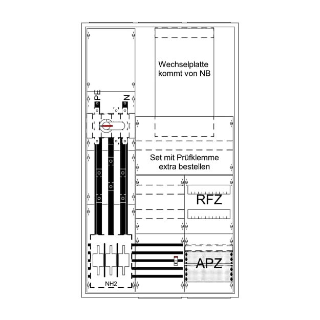 Striebel 2CPX056178R9999 Mess- und Wandler Komplettschr WA39KF61