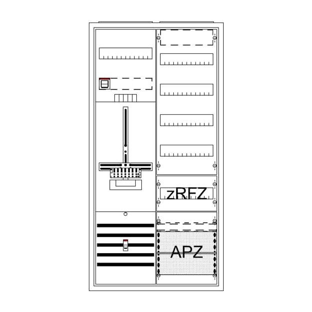 Striebel 2CPX054535R9999 Komplettschrank Dreipunkt A2 DA27PBE