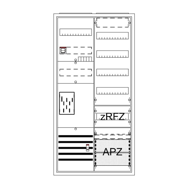 Striebel 2CPX054536R9999 Komplettschrank BKE-I A27 1Z BA27FBE