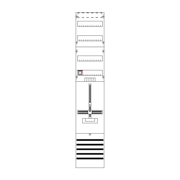 Striebel 2CPX054465R9999 Zählerfeld kpl. 9RE 1Z+2RE vo DF19T1V