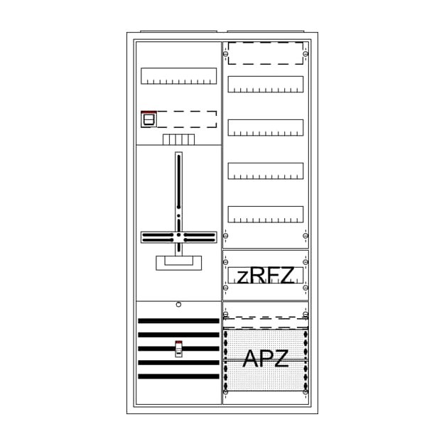 Striebel 2CPX054545R9999 Komplettschrank Dreipunkt A2 DA27CBE