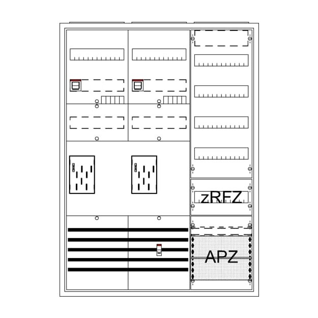 Striebel 2CPX054541R9999 Komplettschrank BKE-I A37 2Z BA37CGE