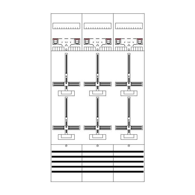 Striebel 2CPX054461R9999 Zählerfeld kpl. 9RE 6Z vorver DF39T6
