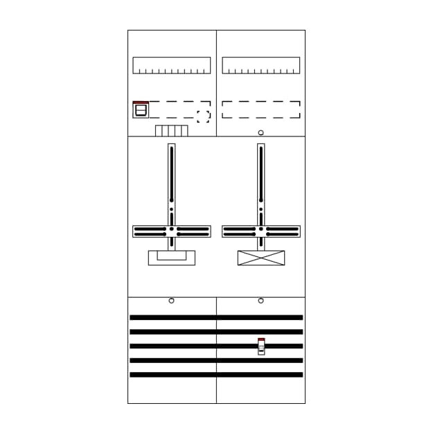 Striebel 2CPX054458R9999 Zählerfeld kpl. 7RE 1Z1S B6A DF27T1A