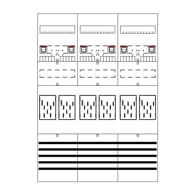 Striebel 2CPX054607R9999 Zählerkomplettfeld mit BKE-I 7 BF37C6P