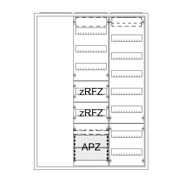 Striebel 2CPX054587R9999 Ausbauzählerschrank A37 1F 1V3 AA37A1AR2V
