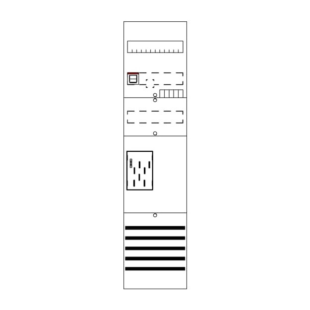 Striebel 2CPX054559R9999 Zählerkomplettfeld mit BKE-I 7 BF17F1R
