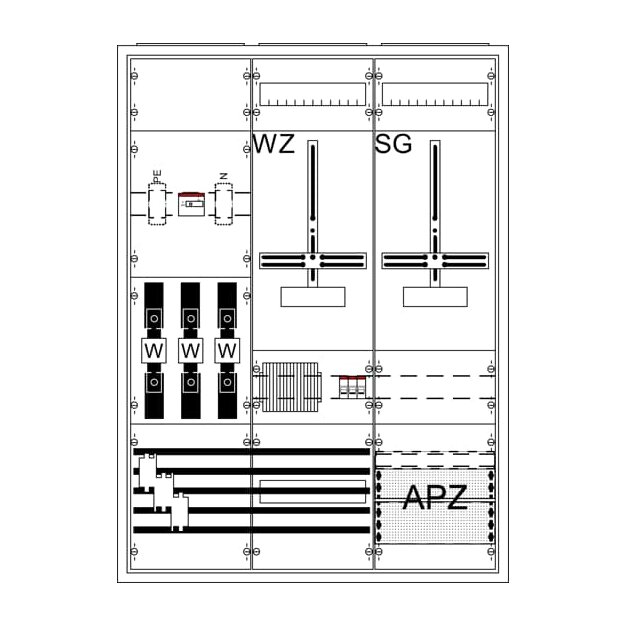 Striebel 2CPX056205R9999 Mess- und Wandler Komplettschr WA37KK21