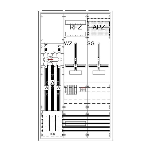 Striebel 2CPX056206R9999 Mess- und Wandler Komplettschr WA39KK51