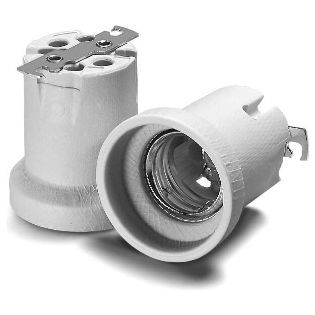 Houben 108375 Fassung E40 Porzellan Weiß