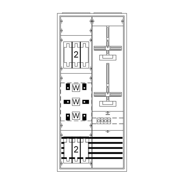 Striebel 2CPX032405R9999 Mess- und Wandlerschrank Aufp KS405SB