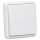 JUNG CD IP 44 Set Alpinweiß: CD1520BFKLWW SCHUKO Klappdeckelsteckdose + 551WU Dichtungsflansch IP44 + CD581WW Rahmen 1fach