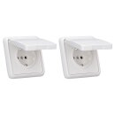 2x JUNG CD IP 44 Set Alpinweiß: CD1520BFKLWW SCHUKO...