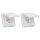 2x JUNG CD IP 44 Set Alpinweiß: CD1520BFKLWW SCHUKO Klappdeckelsteckdose + 551WU Dichtungsflansch IP44 + CD581WW Rahmen 1fach