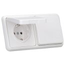 JUNG CD IP 44 Set Alpinweiß: 2x CD1520BFKLWW SCHUKO...