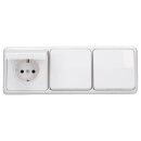 JUNG CD IP 44 Set Alpinweiß: 3x CD1520BFKLWW SCHUKO...