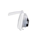 JUNG CD IP 44 Set Alpinweiß: 3x CD1520BFKLWW SCHUKO Klappdeckelsteckdose + 3x 551WU Dichtungsflansch IP44 + CD583WW Rahmen 3fach