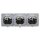JUNG CD IP 44 Set Alpinweiß: 3x CD1520BFKLWW SCHUKO Klappdeckelsteckdose + 3x 551WU Dichtungsflansch IP44 + CD583WW Rahmen 3fach