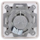 Jung Serie CD Komplett-Set Alpinweiß: Cat.6A iso-Anschlussdose UAE-Cat.6A iso-8 Up 0 + CD569-1UAWW Abdeckung f. IAE/UAE-Anschlussdose + CD581WW Rahmen 1fach