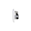 Jung Serie CD Komplett-Set Alpinweiß: Cat.6A iso-Anschlussdose UAE-Cat.6A iso-8/8 Up 0 + CD569-2UAWW Abdeckung + 2x CD1520WW SCHUKO Steckdose + CD583WW Rahmen 3fach