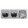 Jung Serie CD Komplett-Set Alpinweiß: Cat.6A iso-Anschlussdose UAE-Cat.6A iso-8/8 Up 0 + CD569-2UAWW Abdeckung + 2x CD1520WW SCHUKO Steckdose + CD583WW Rahmen 3fach