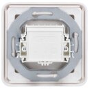 Jung Serie CD Komplett-Set Alpinweiß: TAE-Anschlussdose TAE 3x6 NFN Up 0 rw + CD569TWW Abdeckung + CD581WW Rahmen 1fach