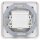 Jung Serie CD Komplett-Set Alpinweiß: TAE-Anschlussdose TAE 3x6 NFN Up 0 rw + CD569TWW Abdeckung + CD581WW Rahmen 1fach