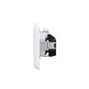 Jung Serie CD Komplett-Set Alpinweiß: TAE-Anschlussdose TAE 3x6 NFN Up 0 rw + CD569TWW Abdeckung + CD1520WW SCHUKO Steckdose + CD582WW Rahmen 2fach