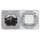Jung Serie CD Komplett-Set Alpinweiß: TAE-Anschlussdose TAE 3x6 NFN Up 0 rw + CD569TWW Abdeckung + CD1520WW SCHUKO Steckdose + CD582WW Rahmen 2fach