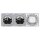 Jung Serie CD Komplett-Set Alpinweiß: TAE-Anschlussdose TAE 3x6 NFN Up 0 rw + CD569TWW Abdeckung + 2x CD1520WW SCHUKO Steckdose + CD583WW Rahmen 3fach