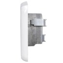 Jung Serie CD Komplett-Set Alpinweiß: Antennensteckdose 2f. EDU 04 F + CD561SATWW Abdeckung f. SAT-TV-Steckdose + CD581WW Rahmen 1fach