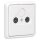 Jung Serie CD Komplett-Set Alpinweiß: Antennensteckdose 2f. EDU 04 F + CD561SATWW Abdeckung f. SAT-TV-Steckdose + CD581WW Rahmen 1fach