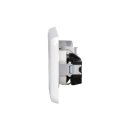 Jung Serie CD Komplett-Set Alpinweiß: Antennensteckdose 2f. EDU 04 F + CD561SATWW Abdeckung + CD1520WW SCHUKO Steckdose + CD582WW Rahmen 2fach