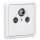 Jung Serie CD Komplett-Set Alpinweiß: Antennensteckdose EDA 302 F + CD561SATWW Abdeckung f. SAT-TV-Steckdose + CD581WW Rahmen 1fach