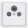 Jung Serie CD Komplett-Set Alpinweiß: Antennensteckdose EDA 302 F + CD561SATWW Abdeckung f. SAT-TV-Steckdose + CD581WW Rahmen 1fach