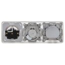 Jung Serie CD Komplett-Set Alpinweiß: Antennensteckdose 2f. EDU 04 F + CD561SATWW Abdeckung + Cat.6A iso-Anschlussdose + CD569-2UAWW Abdeckung + CD1520WW Steckdose + CD583WW Rahmen 3fach