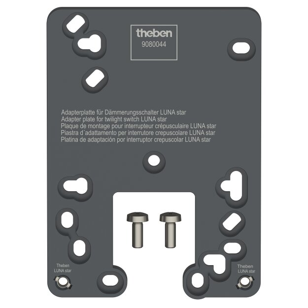 Theben 9080044 Adapterplatte LUNA star Anthrazit