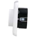 Jung Serie CD Komplett-Set Alpinweiß: 1730DD Drehdimmer Standard LED + CD1740WW Abdeckung mit Drehknopf + CD581WW Rahmen 1fach