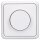 Jung Serie CD Komplett-Set Alpinweiß: 1730DD Drehdimmer Standard LED + CD1740WW Abdeckung mit Drehknopf + CD581WW Rahmen 1fach