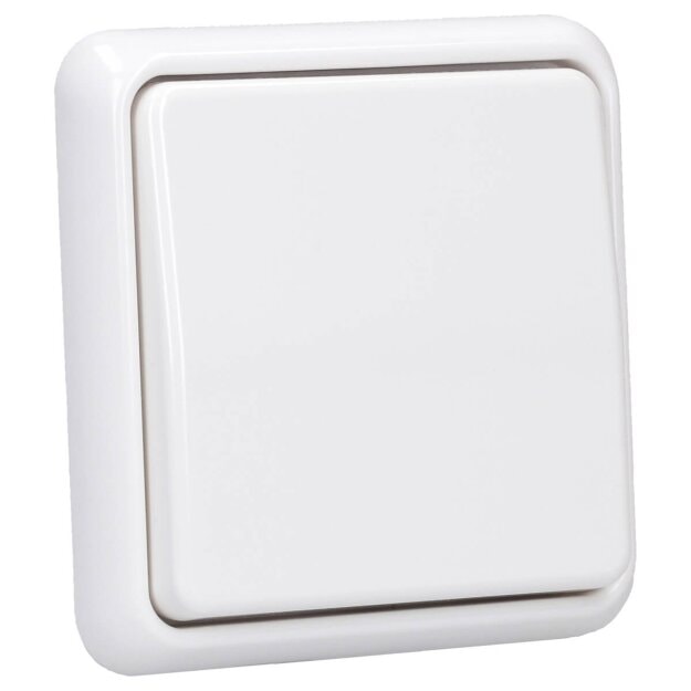 Jung Serie CD Komplett-Set Alpinweiß: 1710DE Tastdimmer Standard LED + CD1700WW Steuertaste Standard + CD581WW Rahmen 1fach