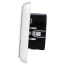 Jung Serie CD Komplett-Set Alpinweiß: TRDCD1790WW Raumtemperaturregler mit Display Standard + CD581WW Rahmen 1fach