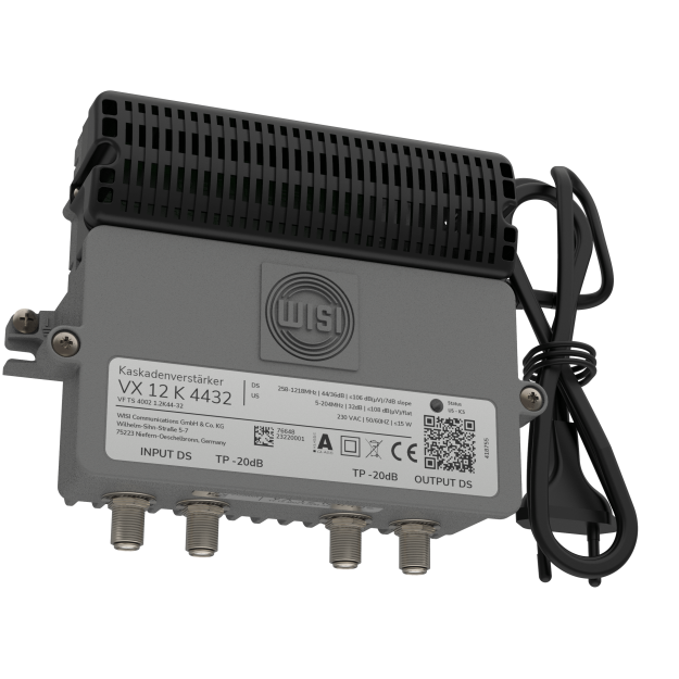 Wisi VX12K4432 Hausanschlussverstärker 44 dB ortsgespeist