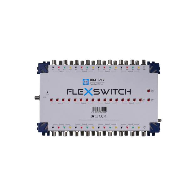 Wisi DXA1717 FLEXSWITCH Linienverstärker 16 x SAT-ZF und 1 x Terrestrisch