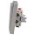 Jung Serie LS Komplett-Set Edelstahl: 506U Wippschalter Universal + ES2990 Wippe f. Schalter/Taster + ES2981 Rahmen 1fach