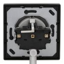 Jung Serie LS Komplett-Set Edelstahl: ES1520 SCHUKO Steckdose + ES2981 Rahmen 1fach