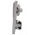 Jung Serie LS Komplett-Set Edelstahl: 506U Wippschalter Universal + ES2990 Wippe f. Schalter/Taster + ES1520 SCHUKO Steckdose + ES2982 Rahmen 2fach