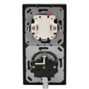Jung Serie LS Komplett-Set Edelstahl: 505U Wippschalter Serien + ES2995 Wippe f. Serienschalter + ES1520 SCHUKO Steckdose + ES2982 Rahmen 2fach