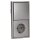 Jung Serie LS Komplett-Set Edelstahl: 506U Wippschalter Universal + ES2990 Wippe f. Schalter/Taster + ES1520KI SCHUKO Steckdose m. Berührungsschutz + ES2982 Rahmen 2fach